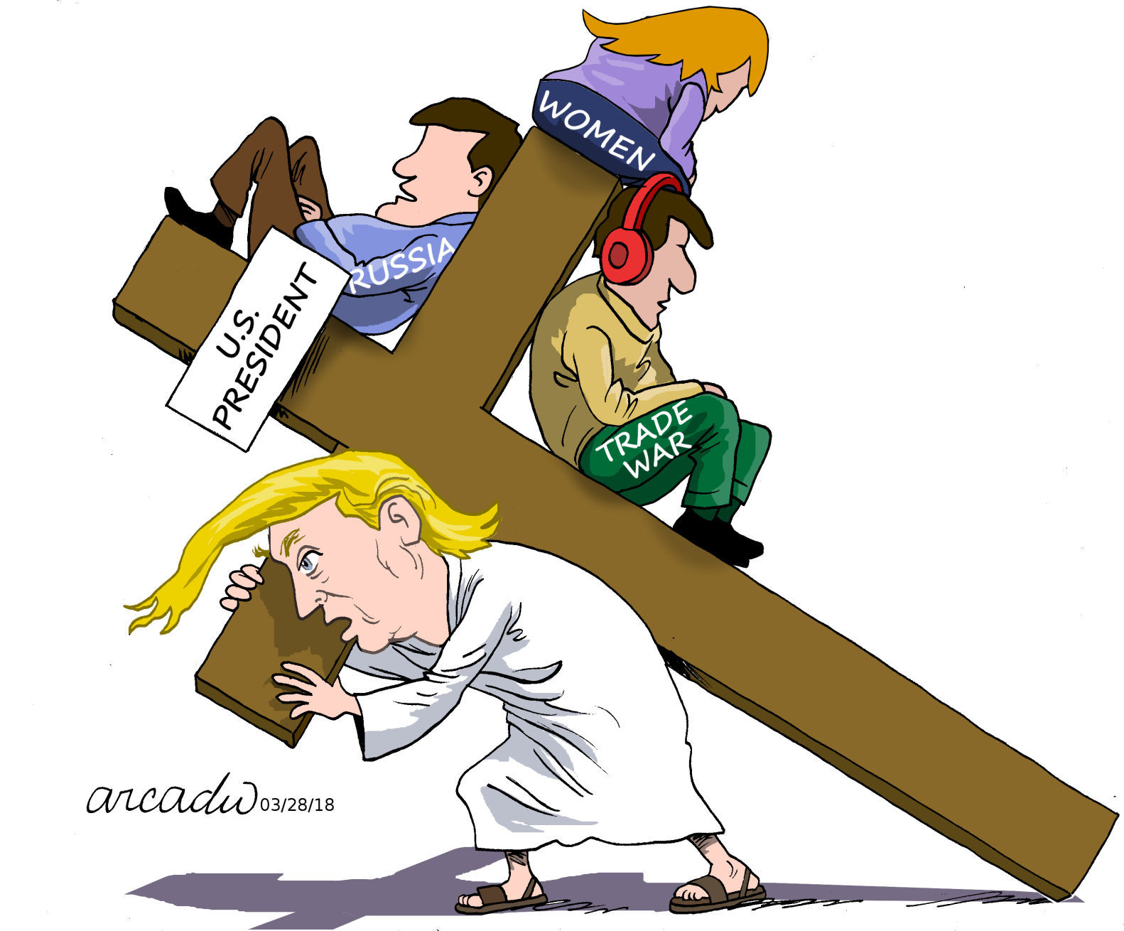 The 'passion' of Trump by Arcadio Esquivel, Costa Rica